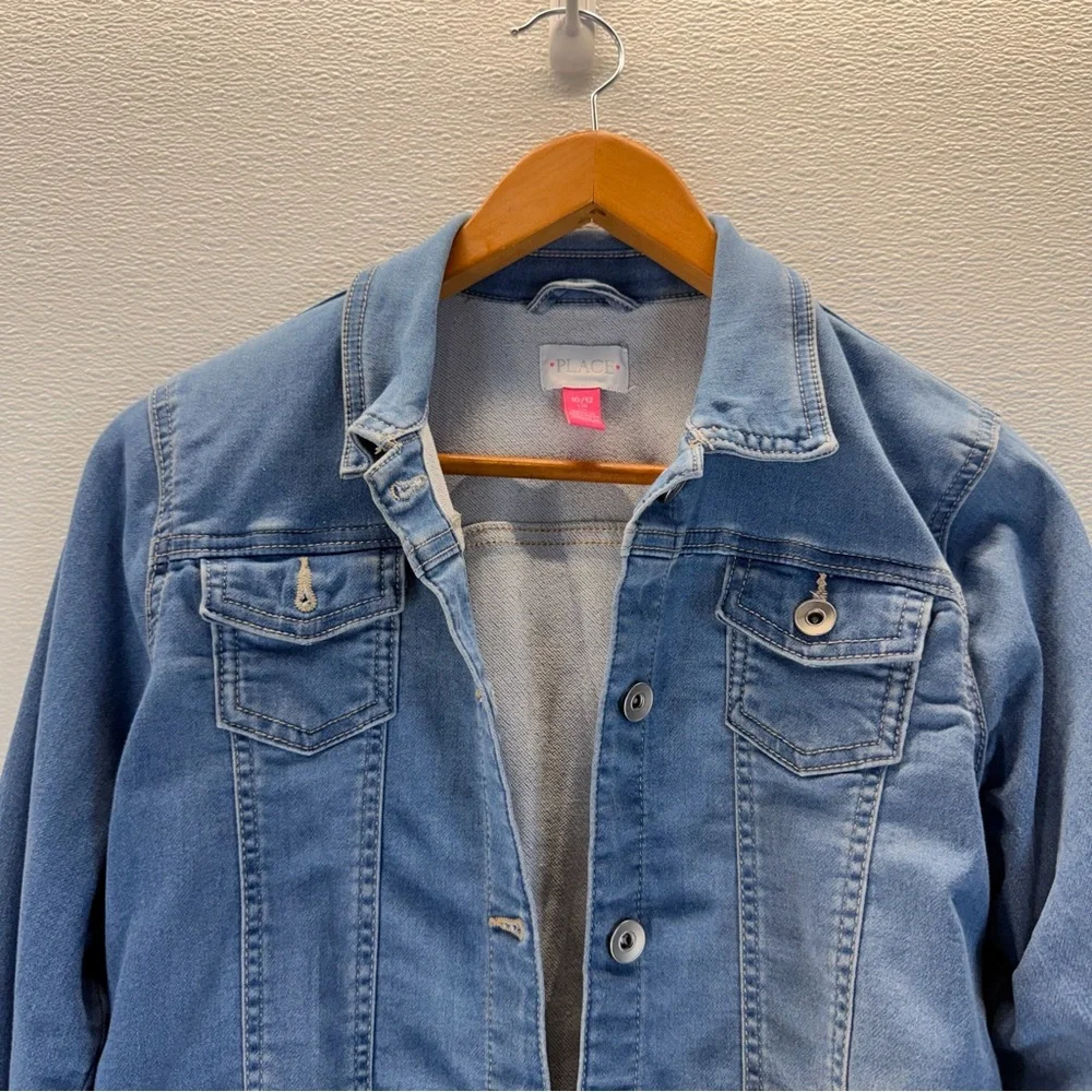 The Children’s Place Girls Denim Jacket 10/12 L‎
